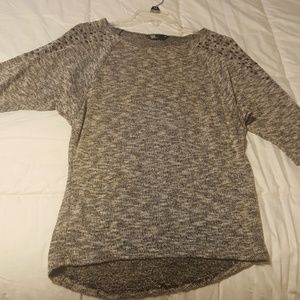 Pull over sweater with studded sleeves